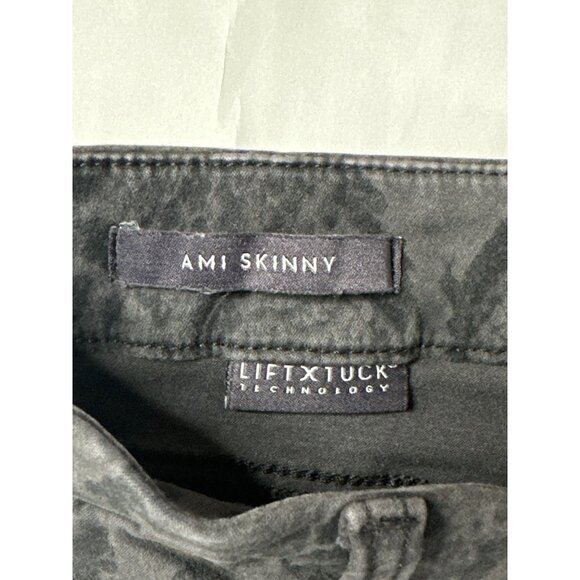 NYDJ Ami Skinny Snake Print Jeans Size 6 Lift Tuck Technology Gray Stretchy - Picture 5 of 9